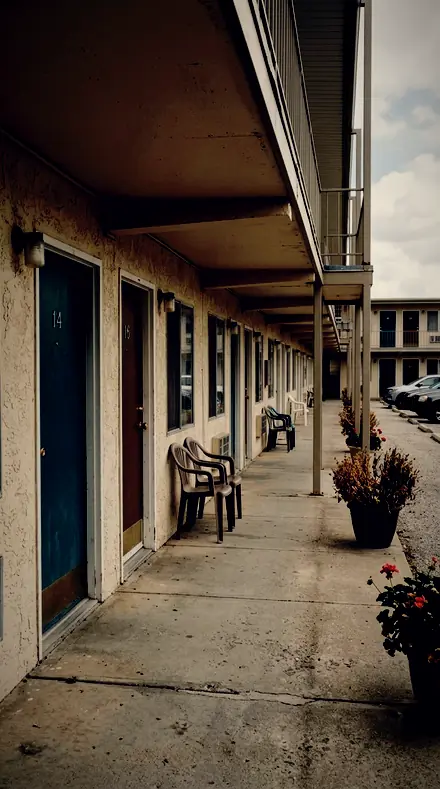 Graded with Buildings and Rooms: Late Afternoon on Detail. One door, hardware held