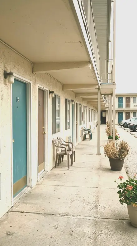 Graded with Buildings and Rooms: Long Table on Detail. One door, hardware held